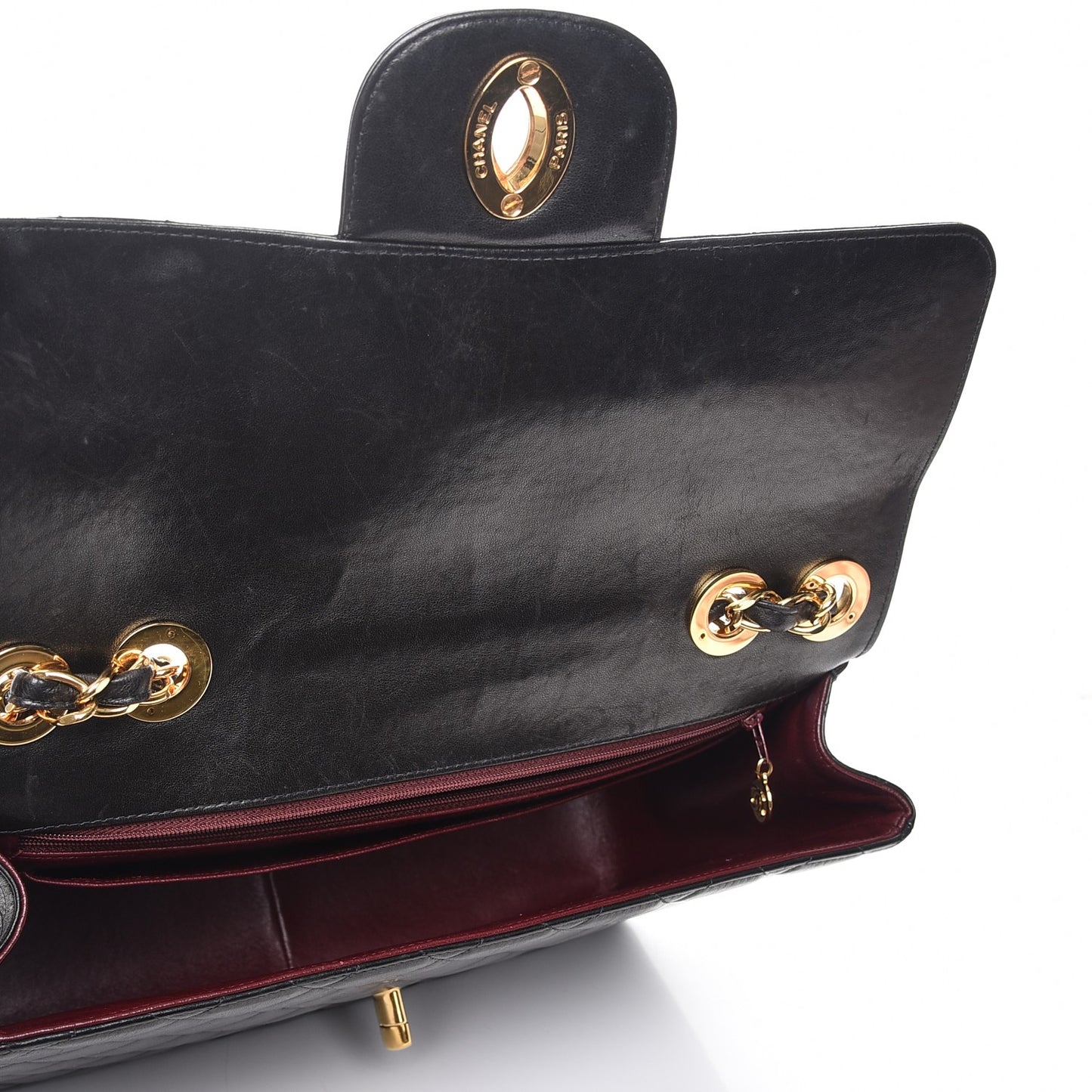Lambskin Jumbo Flap Black