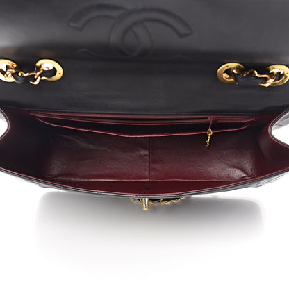 Chanel Lambskin Quilted XL Jumbo Single Flap Black 5 of 13