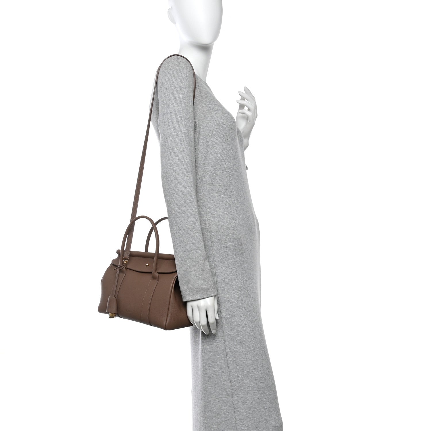 Loro Piana Grained Calfskin L25 Loom Bag Fossil 1873609 – FASHIONPHILE