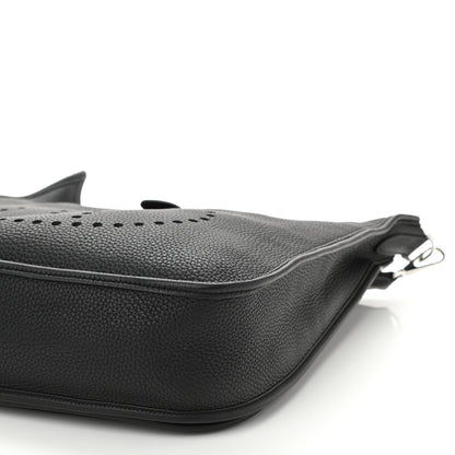 Hermes Taurillon Clemence Evelyne III GM Black 10 of 10