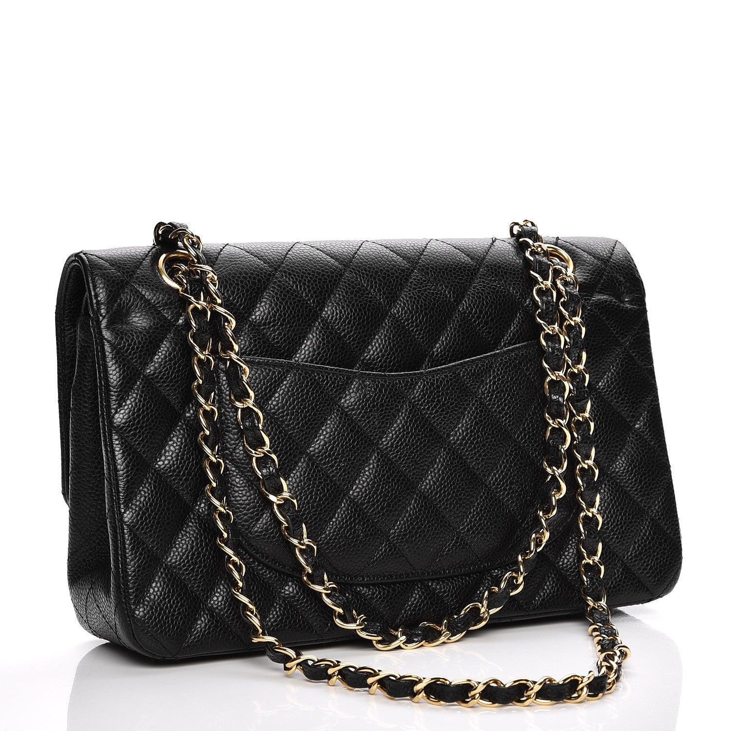 Chanel Caviar Quilted Medium Double Flap Black 3 of 9