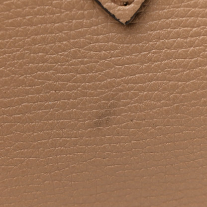 Burberry Grainy Calfskin Haymarket Check Medium Reversible Tote Camel 11 of 11