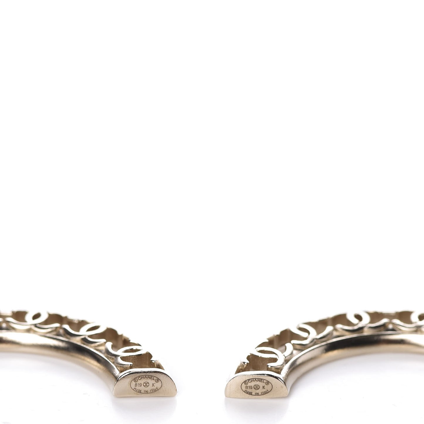 CC Hoop Earrings Gold