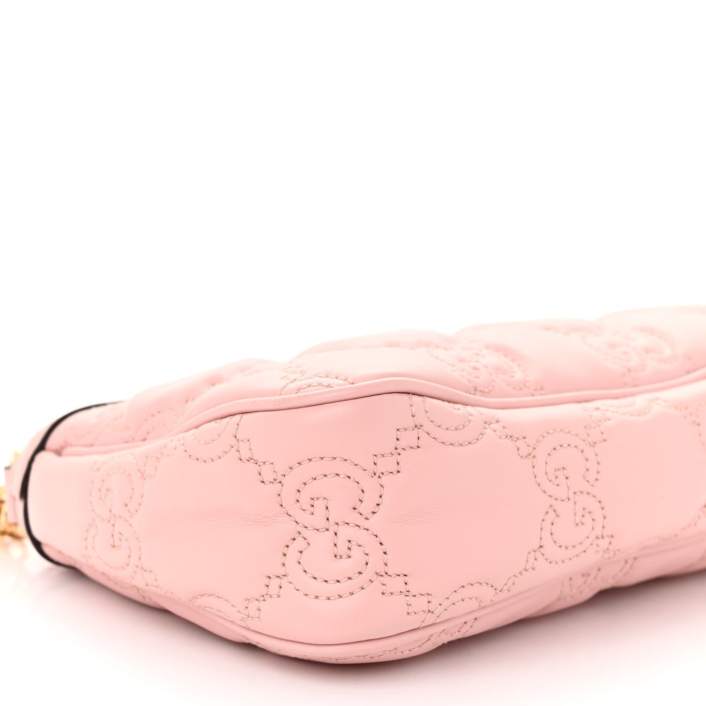 Calfskin GG Matelasse Chain Handbag Perfect Pink Natural