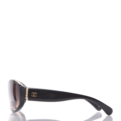 Chanel Shield Sunglasses 6052 Black Gold 2 of 7