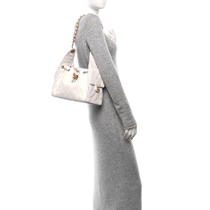 Chanel Caviar Quilted Small Chanel 25 Handbag White 2 of 10