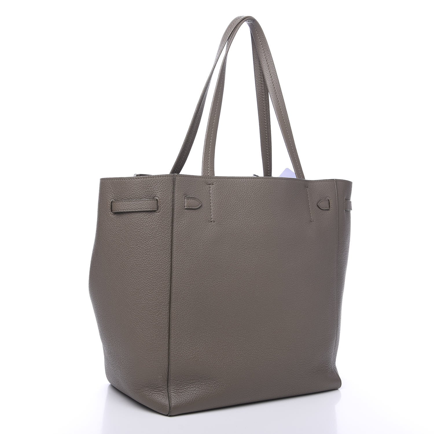 Celine Soft Grained Calfskin Small Belt Cabas Phantom Taupe 2 of 8