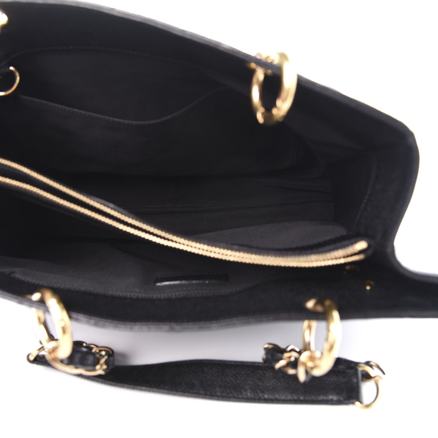 Chanel Caviar Quilted Grand Shopping Tote GST Black 4 of 9