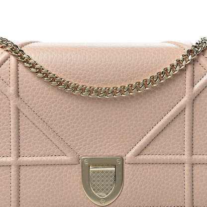 Christian Dior Grained Calfskin Diorama Wallet on Chain Pouch Nude 6 of 8