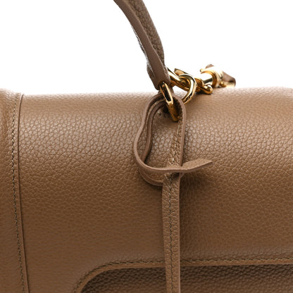 Celine Grained Calfskin Medium 16 Top Handle Bag Beige 14 of 14
