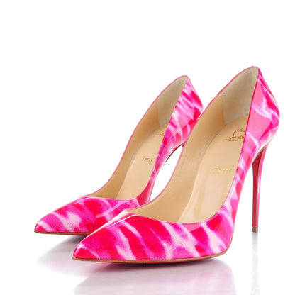 Christian Louboutin Patent Glittart Pigalle Follies 100 Pumps 40.5 Shocking Pink 3 of 8