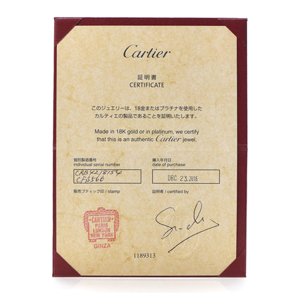Cartier 18K Pink Gold Diamond 2.6mm LOVE Paved Band Ring 54 6.75 6 of 7