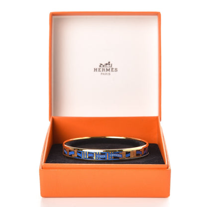 Hermes Enamel Printed Narrow Ribbon Bracelet 62 5 of 5
