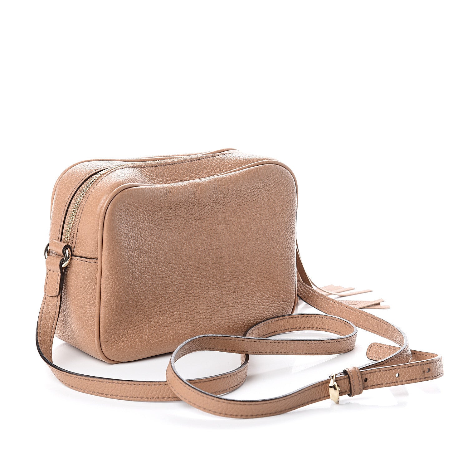 Gucci Pebbled Calfskin Small Soho Disco Bag Rose Beige 2 of 8