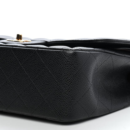 Chanel Caviar Quilted Jumbo Double Flap Black 9 of 9