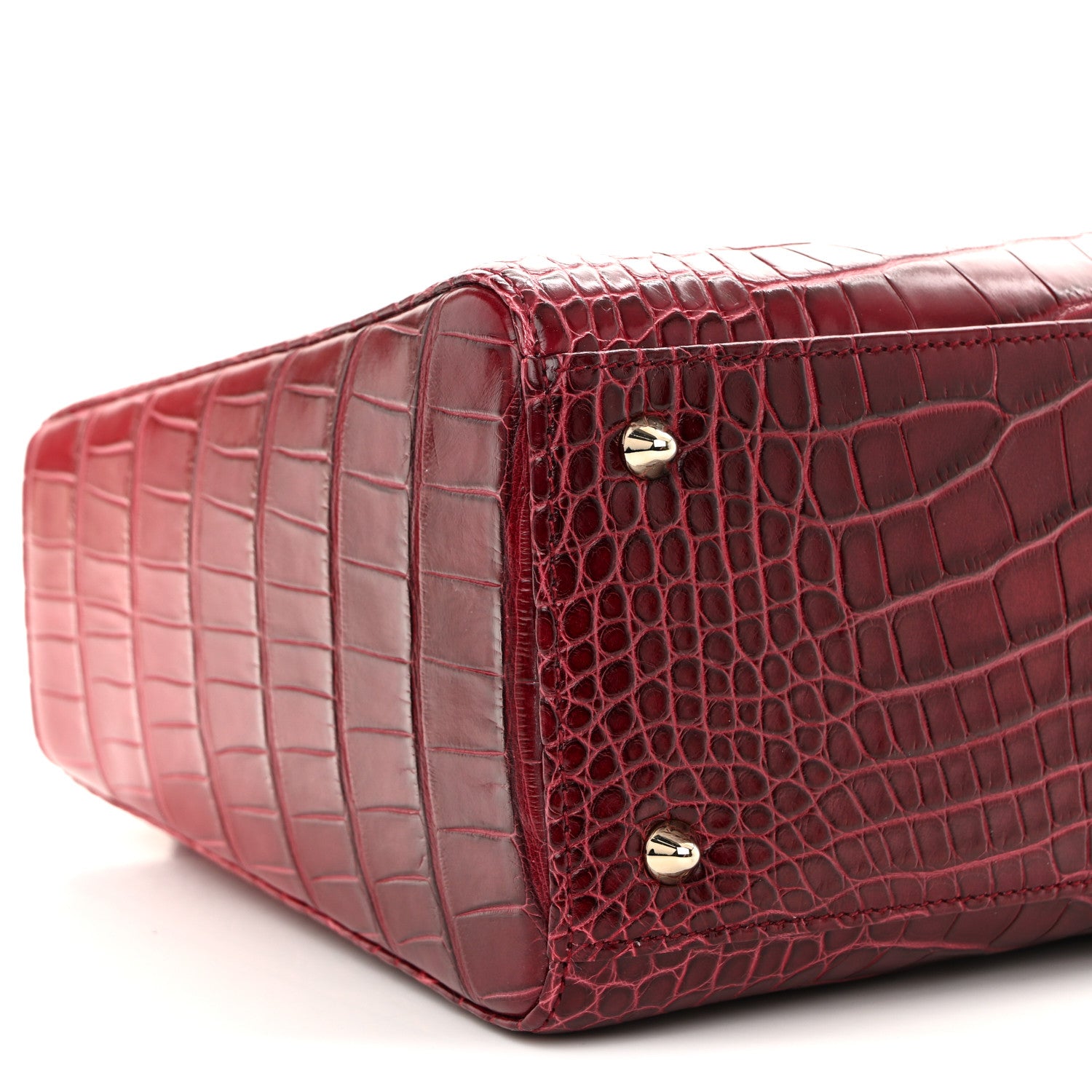 Christian Dior Alligator Gradient Medium Lady Dior Red 9 of 10