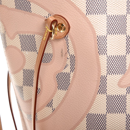 Louis Vuitton Damier Azur Tahitienne Neverfull MM 17 of 22