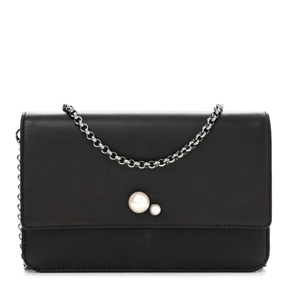 Christian Dior Smooth Lambskin Tribale Chain Wallet Black 1 of 10