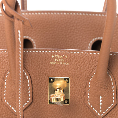 Hermes Togo Birkin 25 Gold 7 of 8