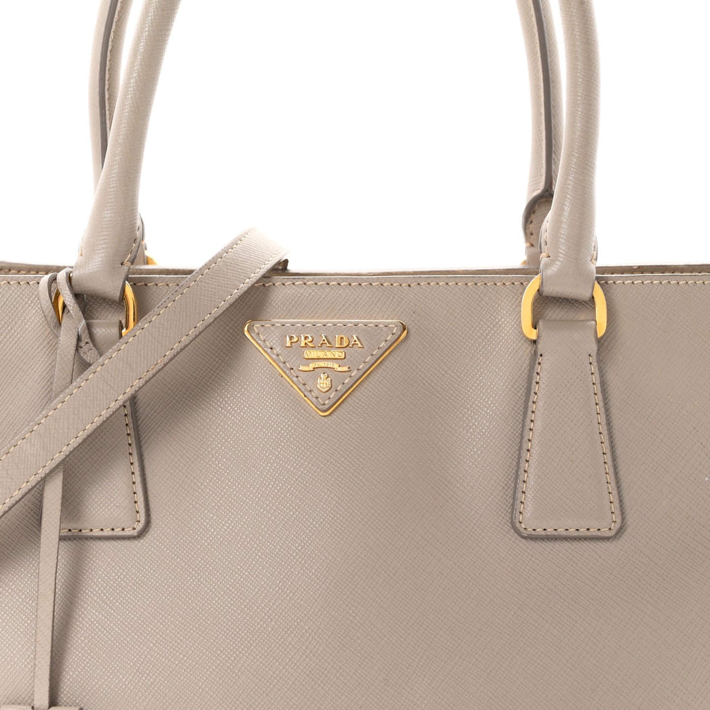 Saffiano Lux Medium Tote Argilla