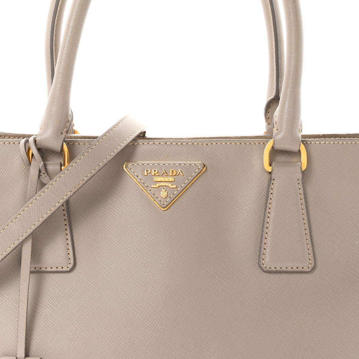 Saffiano Lux Medium Tote Argilla