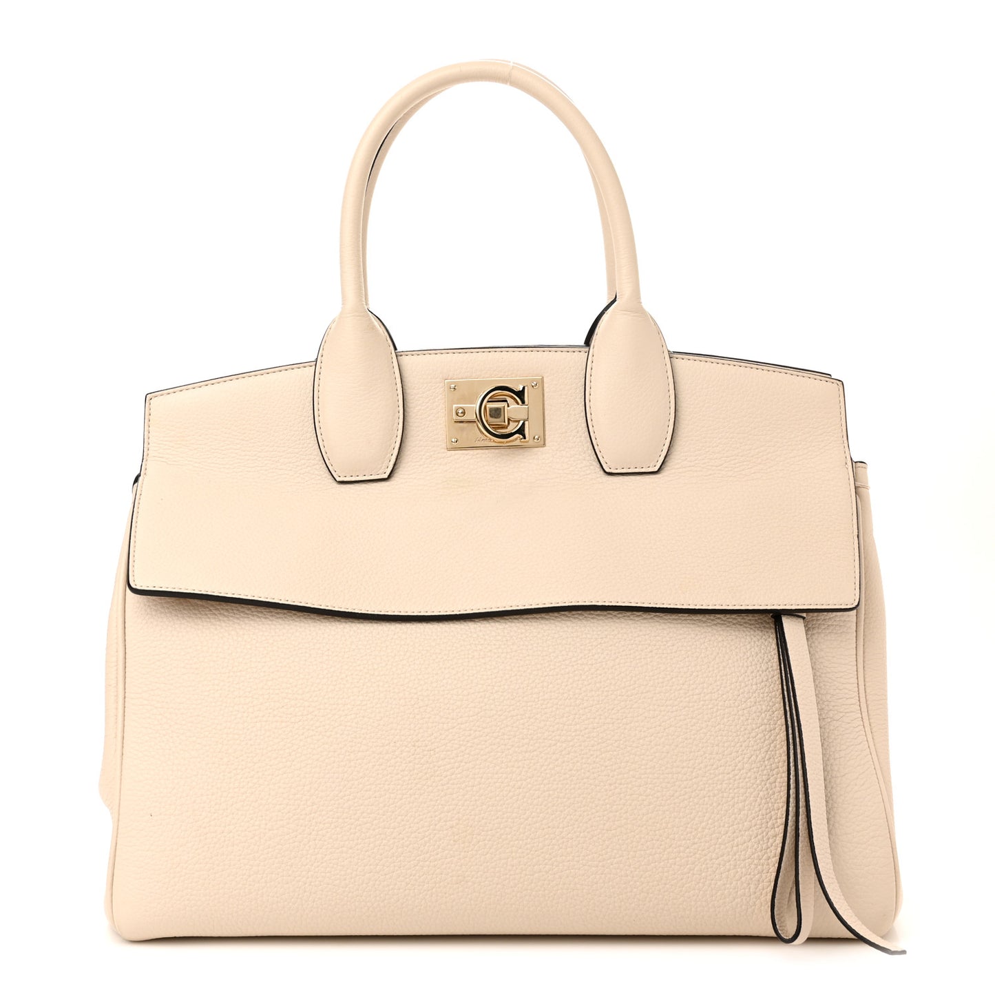 Calfskin Large Studio Bag Bone