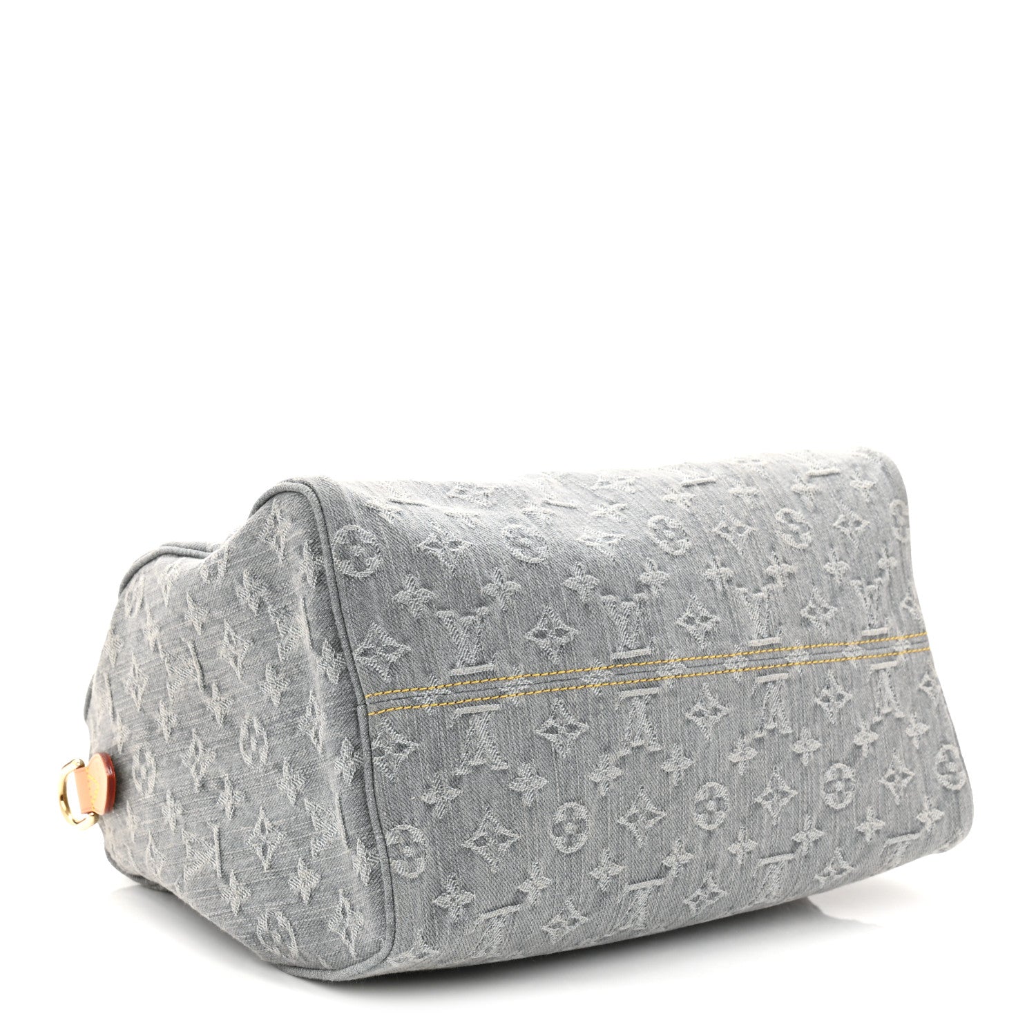 Louis Vuitton Monogram Denim Speedy Soft 30 Washed Gray 4 of 9