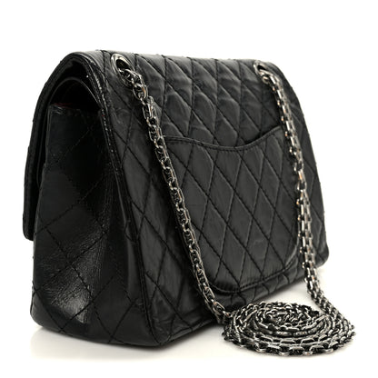Chanel Aged Calfskin Quilted 2.55 Reissue 225 Flap Black 3 of 10