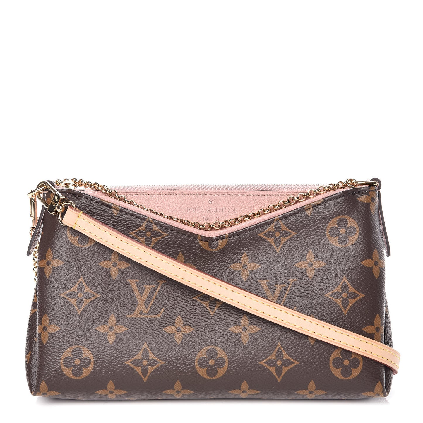 Monogram Pallas Clutch Rose Poudre