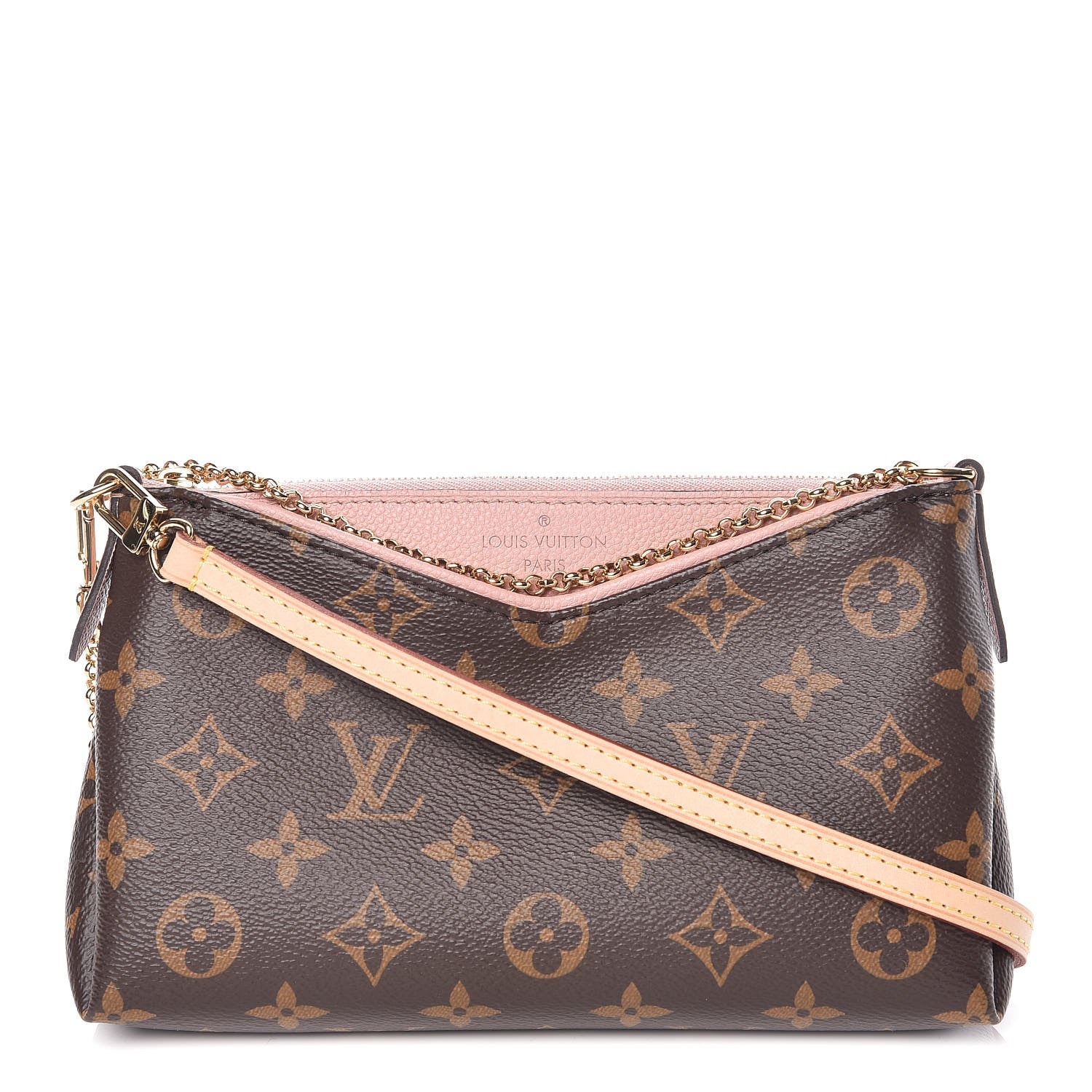 Louis Vuitton Monogram Pallas Clutch Rose Poudre 1 of 10