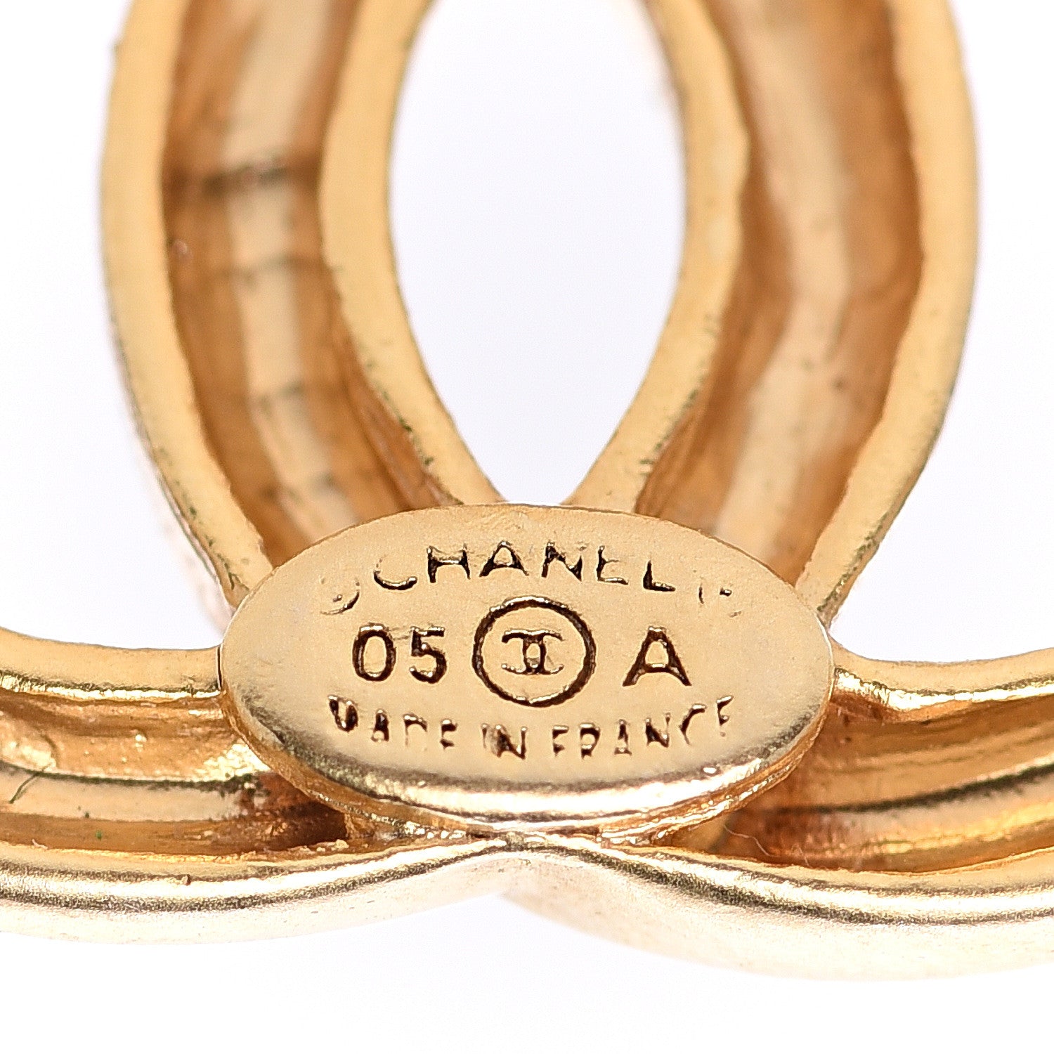Chanel Metal CC Earrings Gold 4 of 4