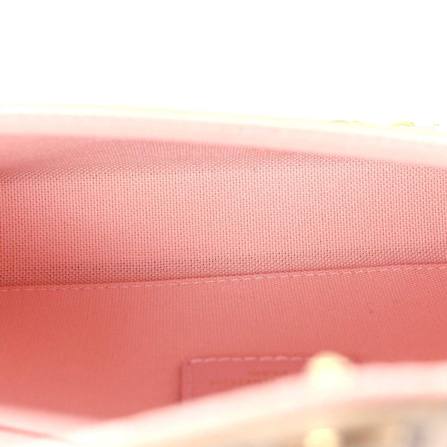 Damier Azur Pochette Felicie Chain Wallet Rose Ballerine