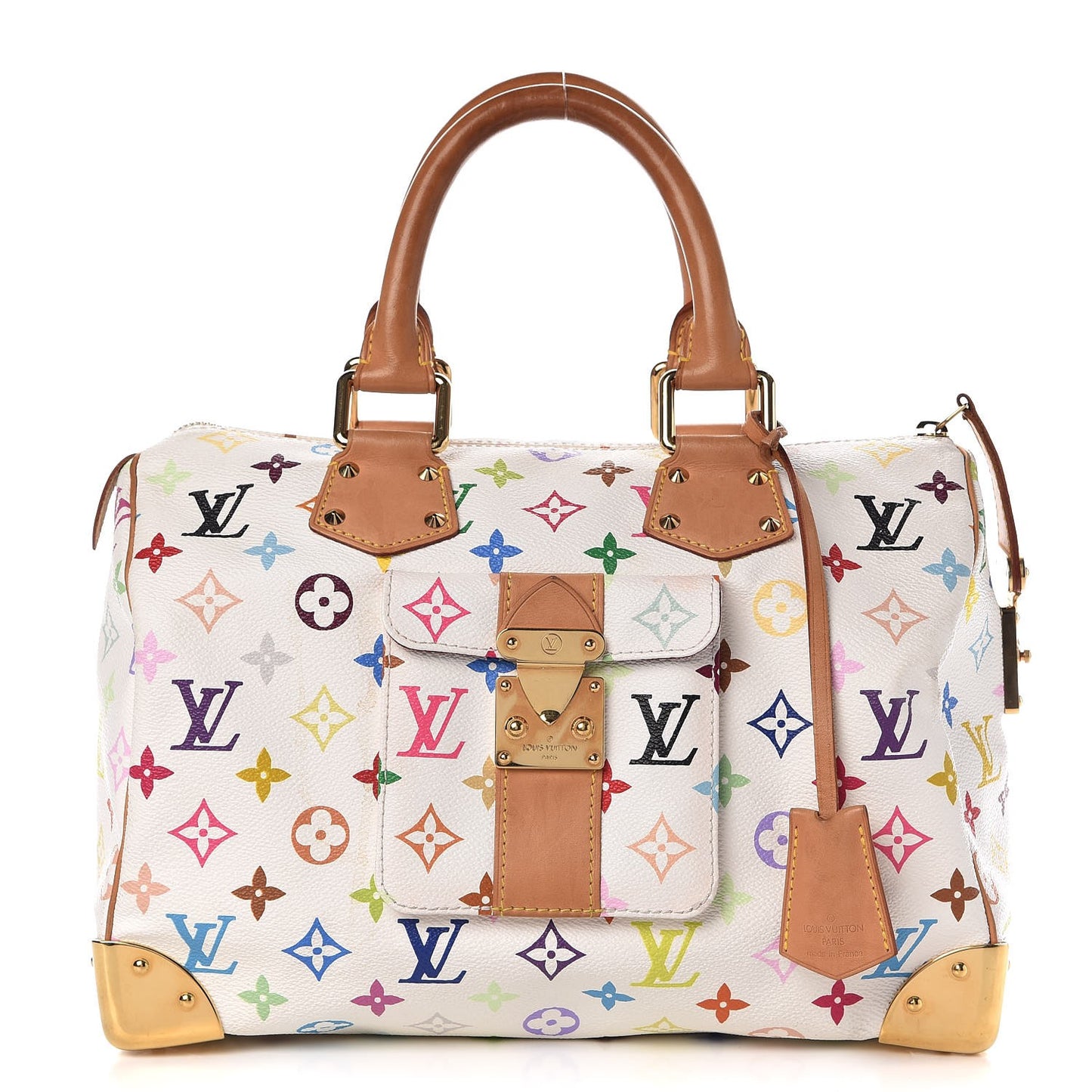 Monogram Multicolor Speedy 30 White