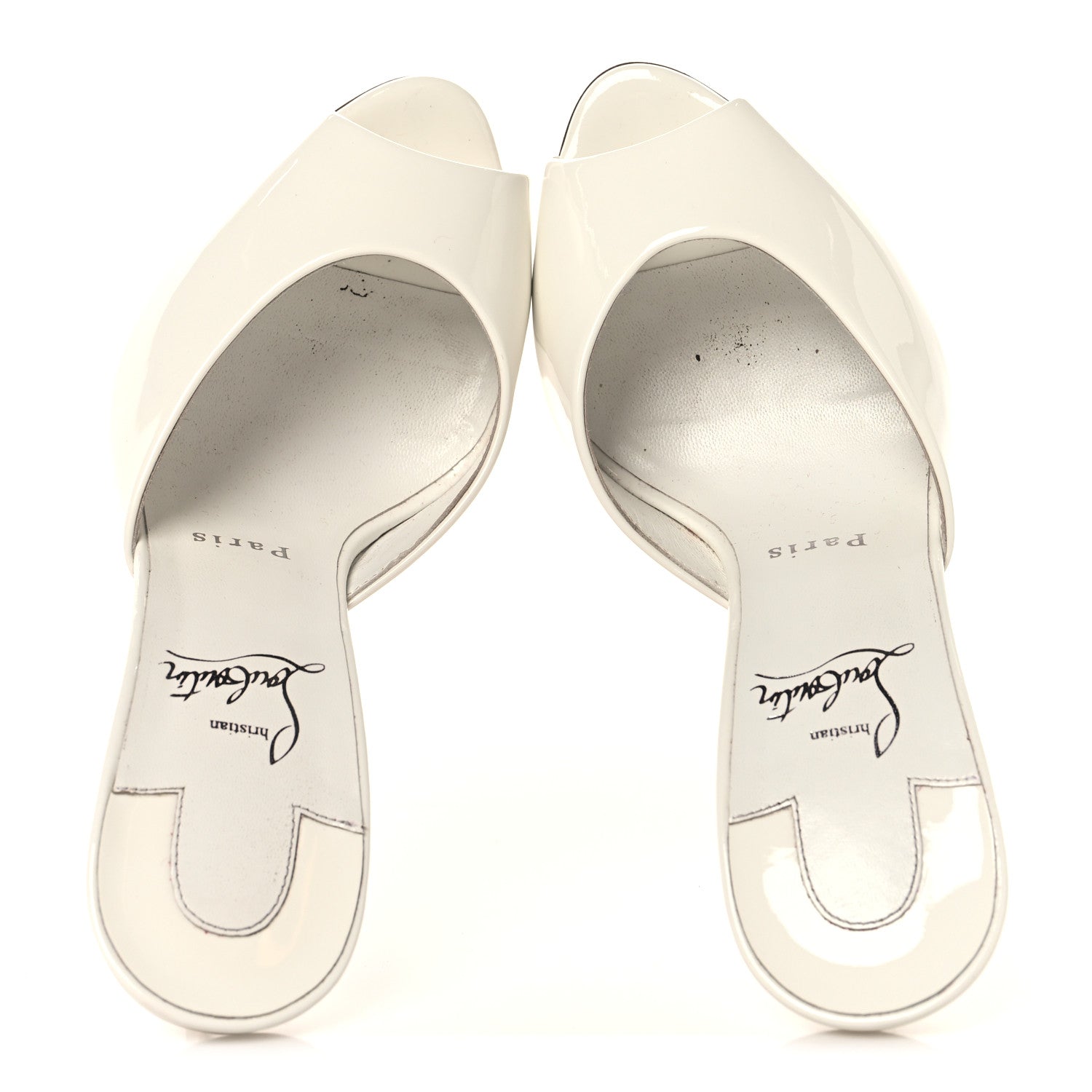 Christian Louboutin Patent Me Dolly 100 Sandals 37.5 White 2 of 10