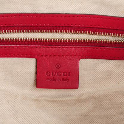 Gucci Monogram Medium Joy Boston Beige Red 7 of 8