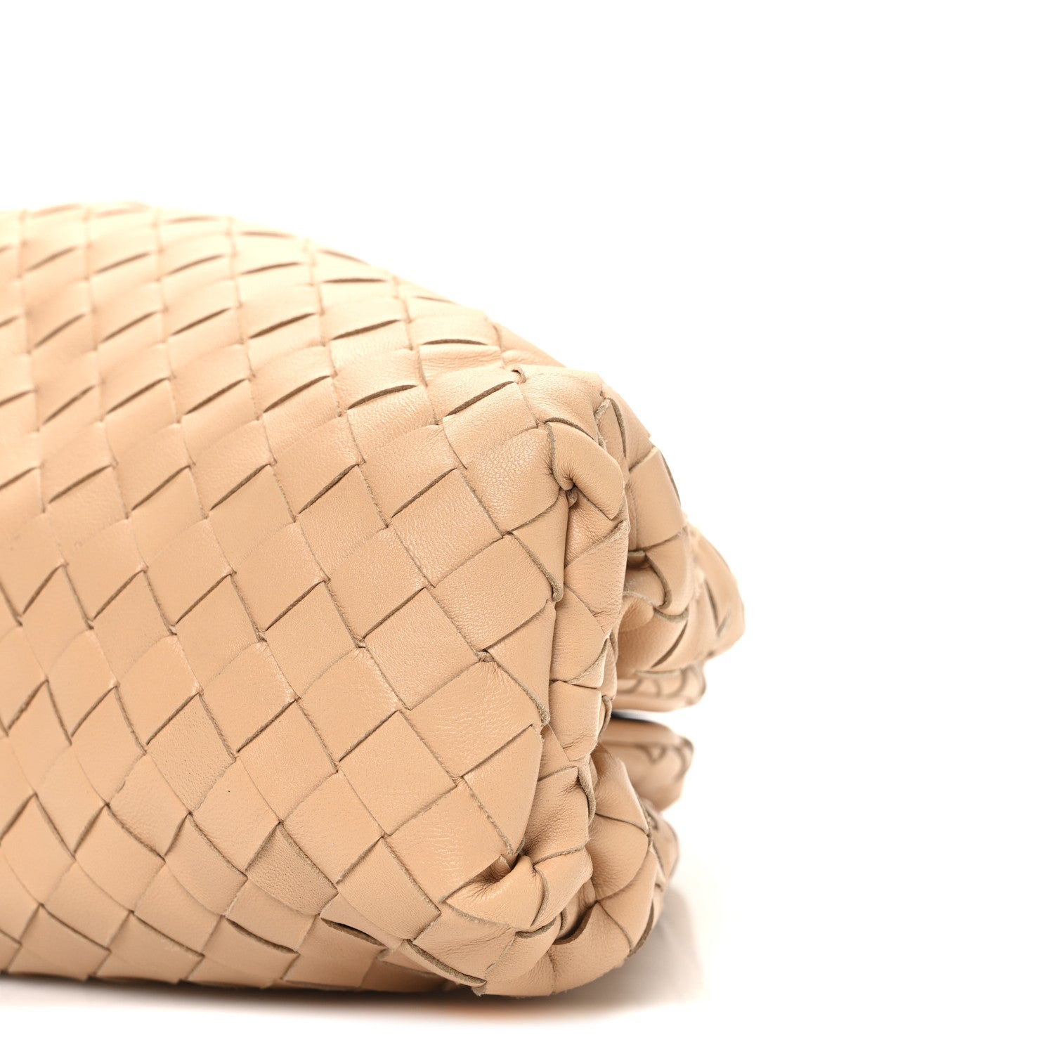 Bottega Veneta Nappa Maxi Intrecciato The Pouch Oversized Clutch Almond 11 of 11