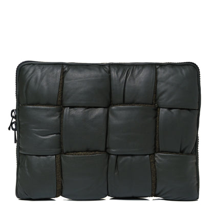 Bottega Veneta Calfskin Maxi Intrecciato Puffy Laptop Pouch Camping 1 of 9
