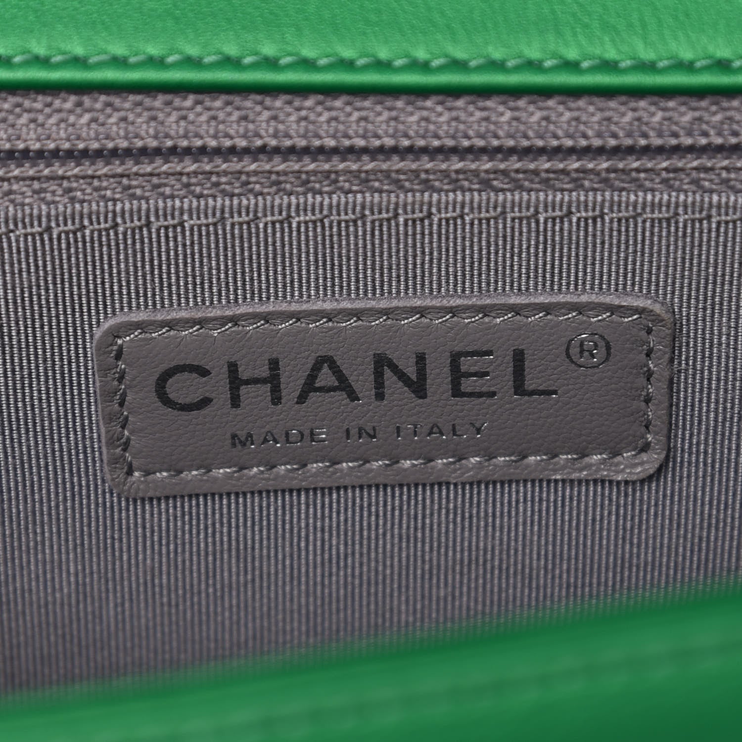 Chanel Metallic Calfskin Quilted New Medium Boy Flap Green 6 of 9