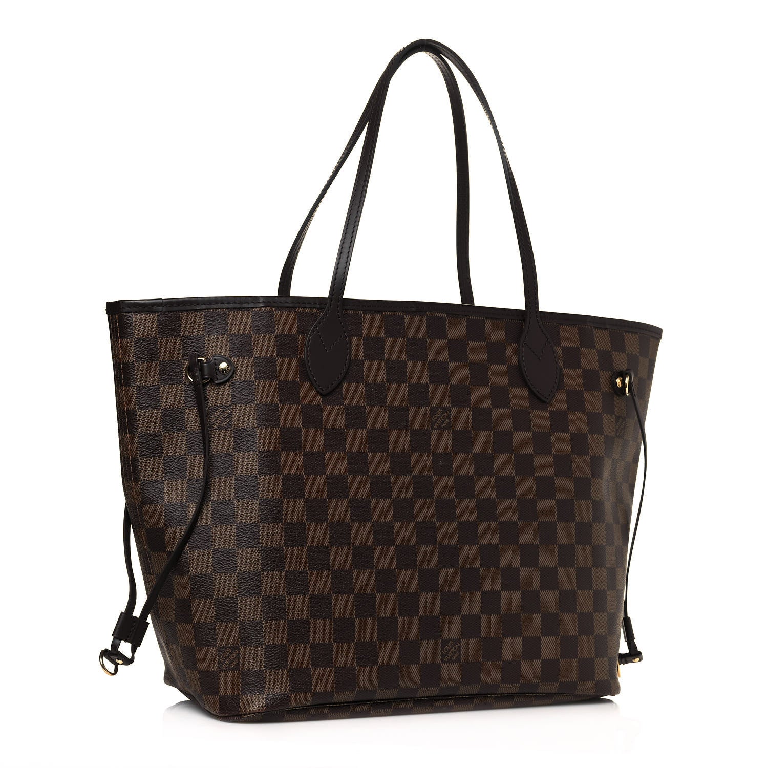 Louis Vuitton Damier Ebene Neo Neverfull MM Rose Ballerine 3 of 12