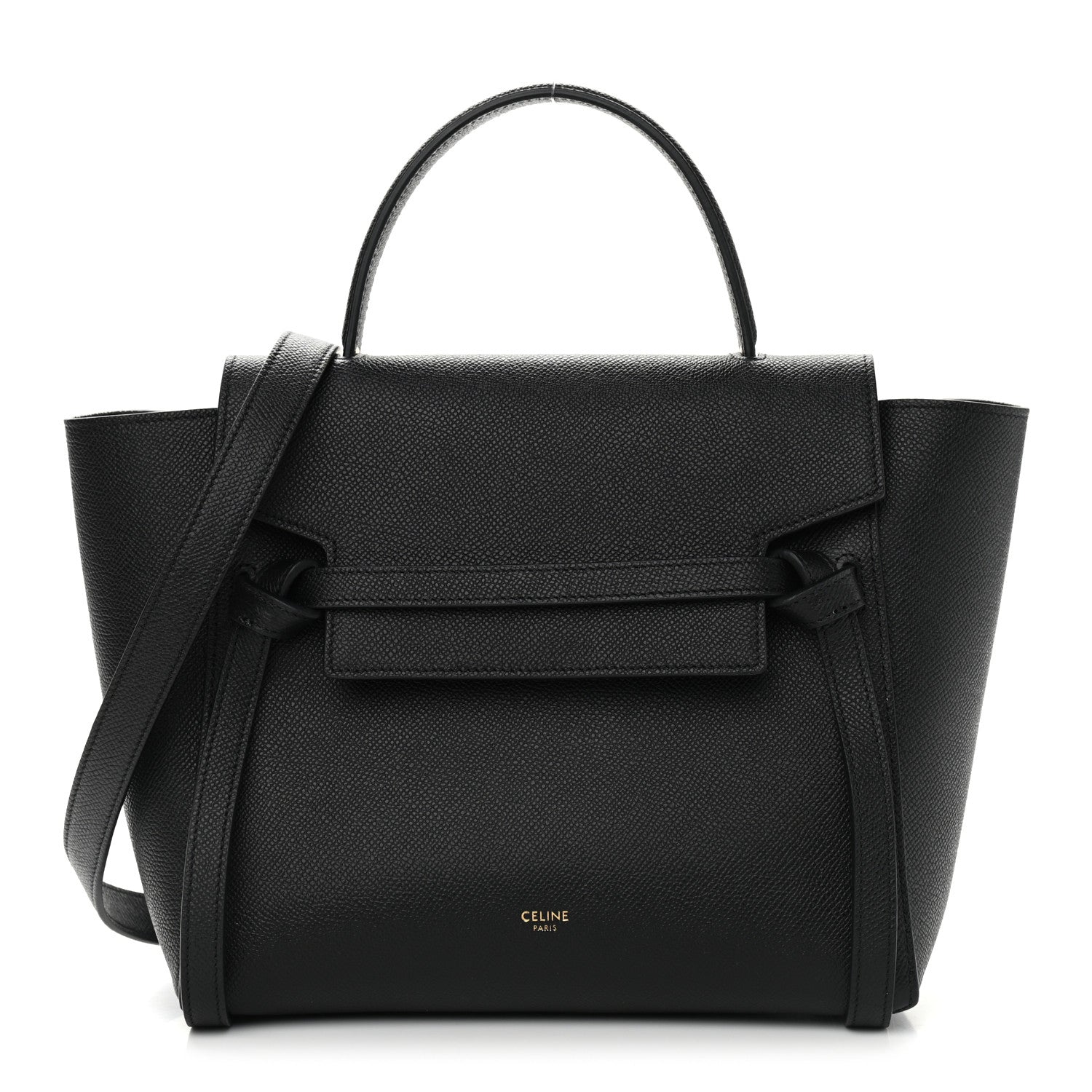 Celine Grained Calfskin Micro Belt Bag Black 1 of 9