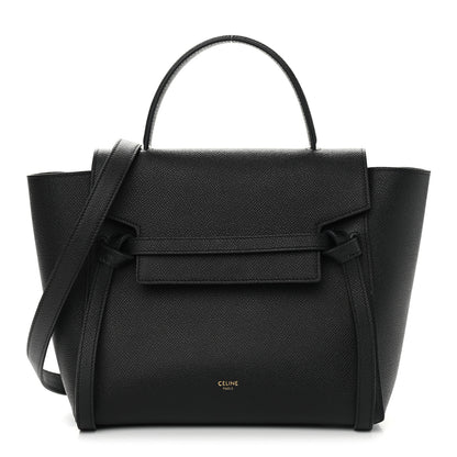 Celine Grained Calfskin Micro Belt Bag Black 1 of 9