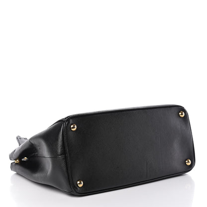 Prada Saffiano Medium Galleria Double Zip Tote Black 4 of 26