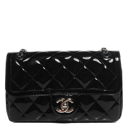 Chanel Patent Quilted Small Coco Shine Flap Black 1 of 9