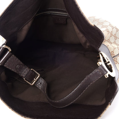 Gucci Monogram Charlotte Medium Hobo Brown 6 of 9