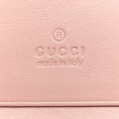 Gucci Calfskin Matelasse GG Marmont Card Case Wallet Perfect Pink 6 of 10