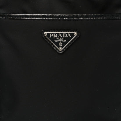 Prada Tessuto Nylon Saffiano Pocket Messenger Shoulder Bag Black 8 of 10