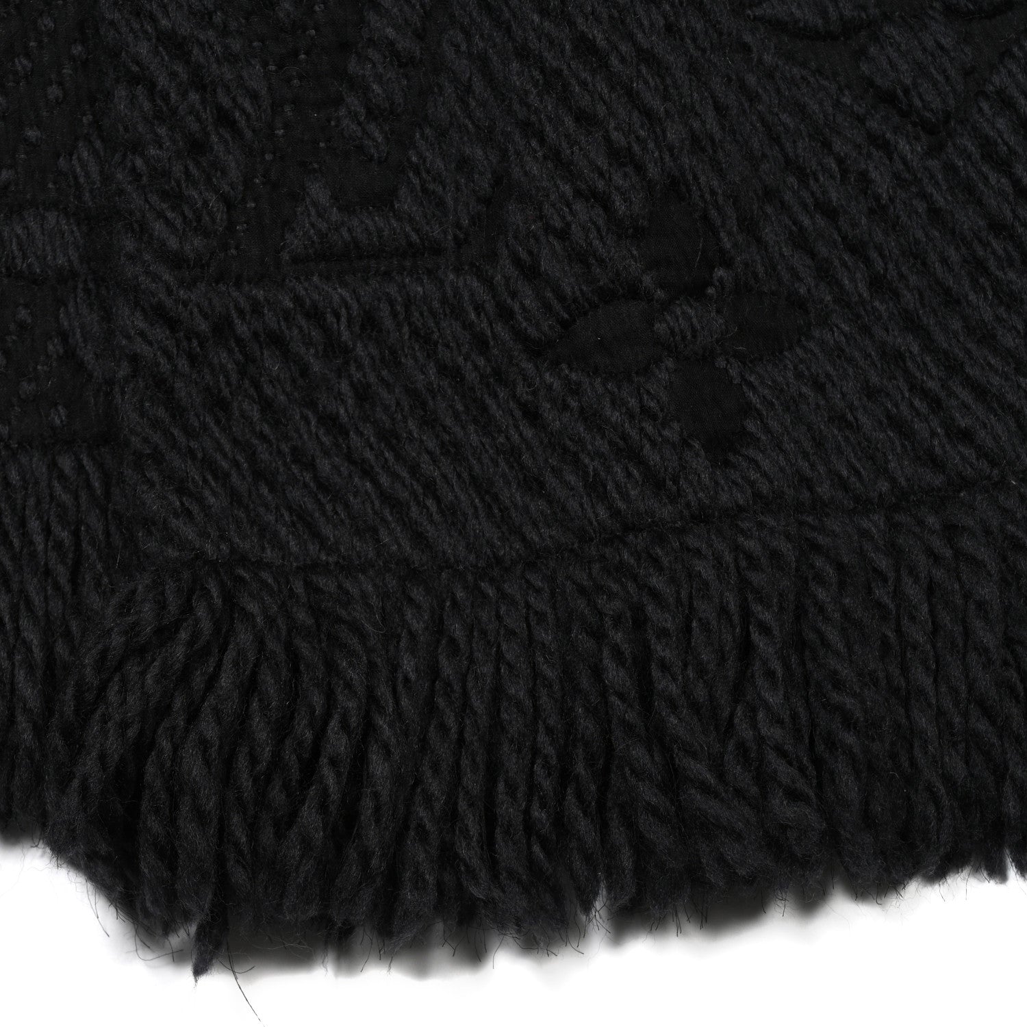 Louis Vuitton Wool Silk Logomania Scarf Charcoal 4 of 6