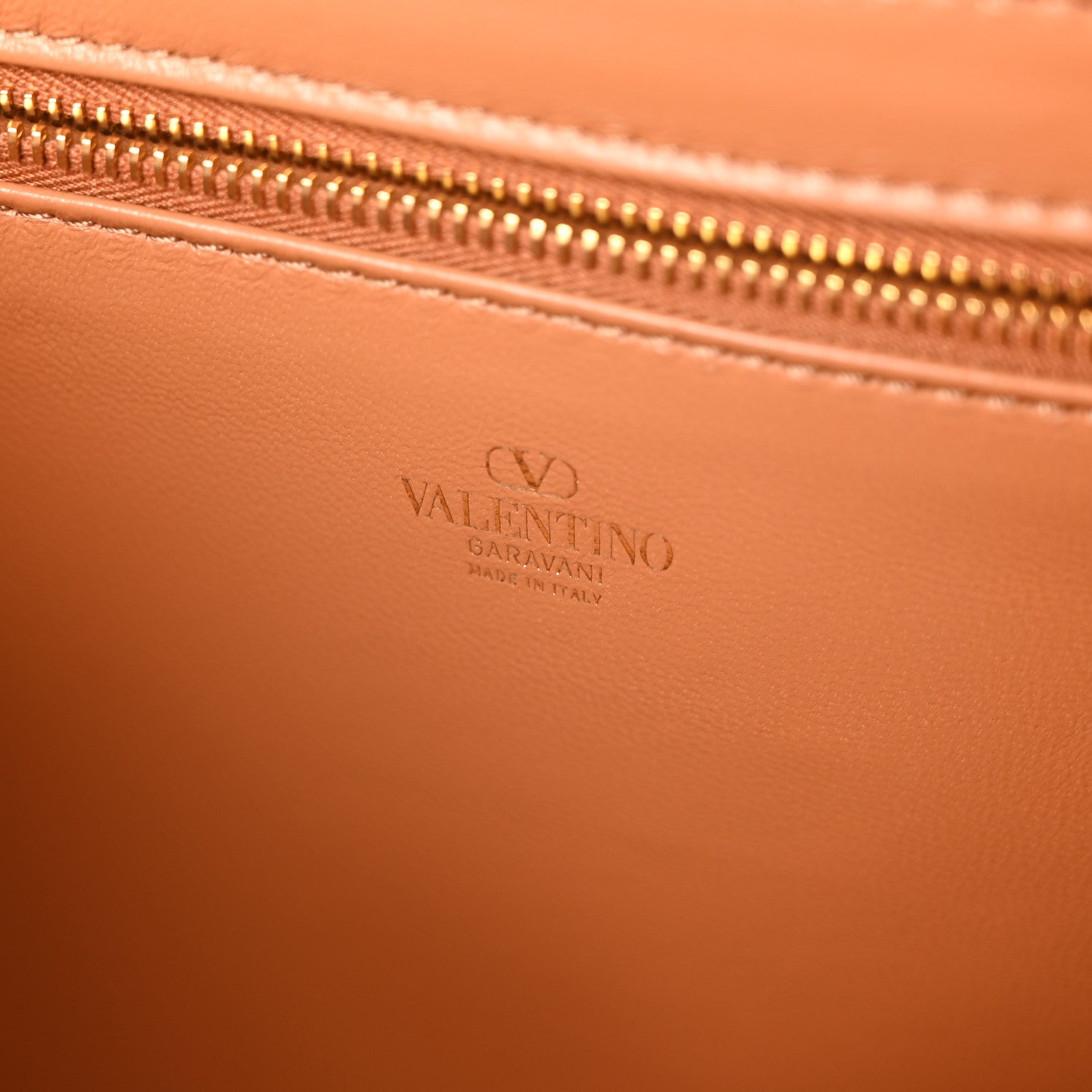 Valentino Garavani Calfskin Vlogo Locker Small Top Handle Saddle Brown 6 of 9