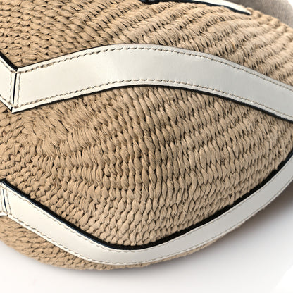 Chloe Raffia Calfskin Small Basket White 11 of 11