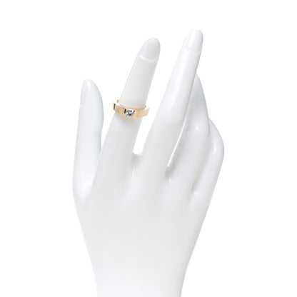 Cartier 18K Yellow Gold Diamond .50ct Tank Solitaire Ring 50 5.25 2 of 5